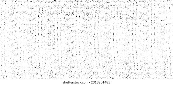 Monochrome texture composed of irregular graphic elements. Distressed uneven grunge background. Abstract vector illustration. Overlay for interesting effect and depth. Isolated on white background.
