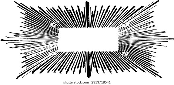 Monochrome Textur aus unregelmäßigen grafischen Elementen. Unruhestifter ungleicher brüchiger Hintergrund. Abstrakte Vektorgrafik. Overlay für interessante Wirkung und Tiefe. Einzeln auf weißem Hintergrund.