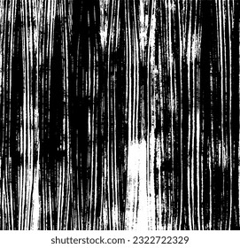 Monochrome Textur aus unregelmäßigen grafischen Elementen. Unruhestifter ungleicher brüchiger Hintergrund. Abstrakte Vektorgrafik. Overlay für interessante Wirkung und Tiefe. Einzeln auf weißem Hintergrund.