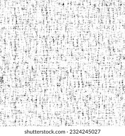 Textura monocroma compuesta de elementos gráficos irregulares. Antecedentes desiguales. Ilustración del vector abstracto. Superposición para el efecto interesante y la profundidad. Aislado sobre fondo blanco.