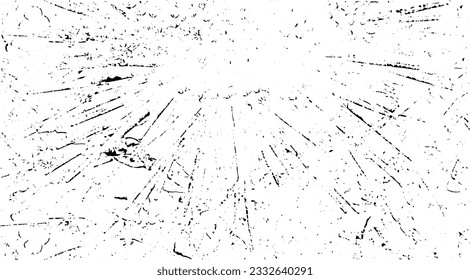 Monochrome Textur aus unregelmäßigen grafischen Elementen. Unruhestifter ungleicher brüchiger Hintergrund. Abstrakte Vektorgrafik. Overlay für interessante Wirkung und Tiefe. Einzeln auf weißem Hintergrund.