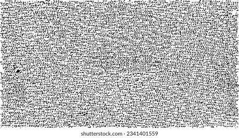 Monochrome texture composed of irregular graphic elements. Distressed uneven grunge background. Abstract vector illustration. Overlay for interesting effect and depth. Isolated on white background.