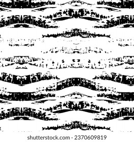 Textura monocroma compuesta de elementos gráficos irregulares. Antecedentes desiguales. Ilustración del vector abstracto. Superposición para el efecto interesante y la profundidad. Aislado sobre fondo blanco.
