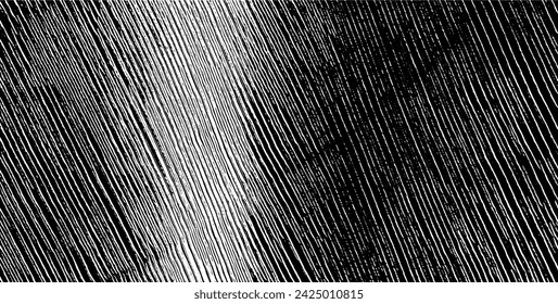 Textura monocromática compuesta por elementos gráficos irregulares. Fondo de grunge desigual angustiado. Ilustración abstracta del vector. Superposición para un efecto y una profundidad interesantes. Aislado sobre fondo blanco.