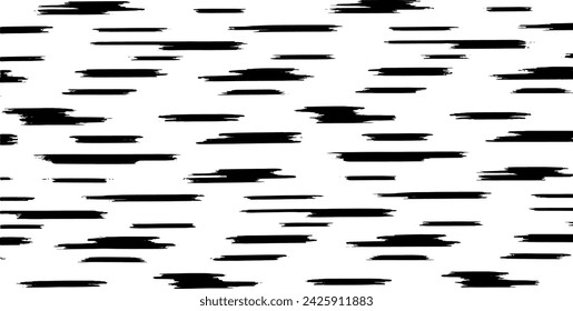 Monochrome texture composed of irregular graphic elements. Distressed uneven grunge background. Abstract vector illustration. Overlay for interesting effect and depth. Isolated on white background.