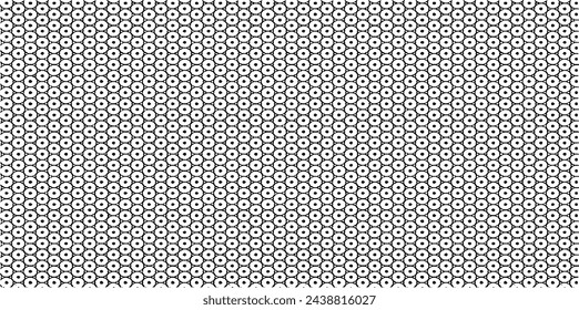 Monochrome texture composed of irregular graphic elements. Distressed uneven grunge background. Abstract vector illustration. Overlay for interesting effect and depth. Isolated on white background.