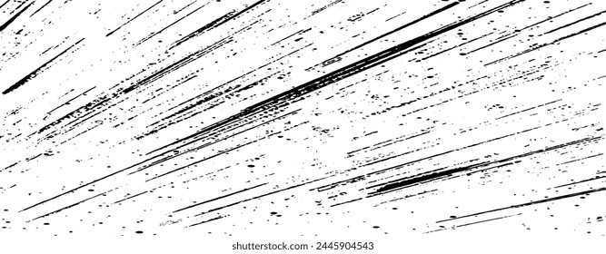 Monochrome Textur aus unregelmäßigen grafischen Elementen. Bedrückter unebener Grunge Hintergrund. Abstrakte Vektorillustration. Overlay für interessante Wirkung und Tiefe. Isoliert auf weißem Hintergrund.