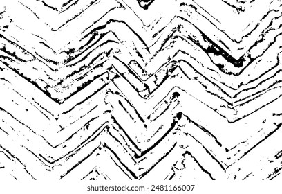 Textura monocromática compuesta por Elementos gráficos irregulares. Fondo de grunge desigual angustiado. Abstractas Ilustración vectorial. Superposición para un efecto y una profundidad interesantes. Aislado sobre fondo blanco.