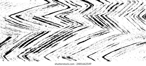 Textura monocromática compuesta por Elementos gráficos irregulares. Fondo de grunge desigual angustiado. Abstractas Ilustración vectorial. Superposición para un efecto y una profundidad interesantes. Aislado sobre fondo blanco.