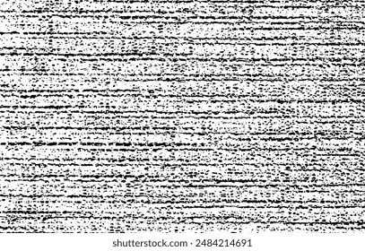 Monochrome texture composed of irregular graphic elements. Distressed uneven grunge background. Abstract vector illustration. Overlay for interesting effect and depth. Isolated on white background.