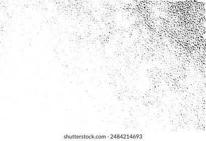 Monochrome texture composed of irregular graphic elements. Distressed uneven grunge background. Abstract vector illustration. Overlay for interesting effect and depth. Isolated on white background.