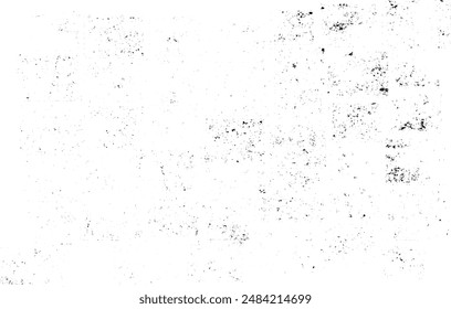 Monochrome texture composed of irregular graphic elements. Distressed uneven grunge background. Abstract vector illustration. Overlay for interesting effect and depth. Isolated on white background.