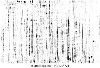 Monochrome Textur aus unregelmäßigen grafischen Elementen. Bedrückter unebener Grunge Hintergrund. Abstrakte Vektorillustration. Overlay für interessante Wirkung und Tiefe. Isoliert auf weißem Hintergrund.