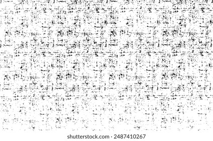 Textura monocromática compuesta por Elementos gráficos irregulares. Fondo de grunge desigual angustiado. Abstractas Ilustración vectorial. Superposición para un efecto y una profundidad interesantes. Aislado sobre fondo blanco.