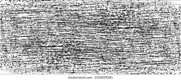 Monochrome texture composed of irregular graphic elements. Distressed uneven grunge background. Abstract vector illustration. Overlay for interesting effect and depth. Isolated on white background.