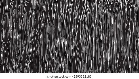 Monochrome texture composed of irregular graphic elements. Distressed uneven grunge background. Abstract vector illustration. Overlay for interesting effect and depth. Isolated on white background.