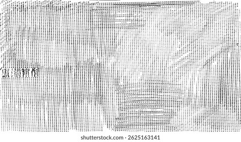 Textura monocromática compuesta por Elementos gráficos irregulares. Angustiado fondo grunge desigual. Ilustración vectorial Abstractas. Superposición para un efecto y profundidad interesantes. Aislado sobre fondo blanco.