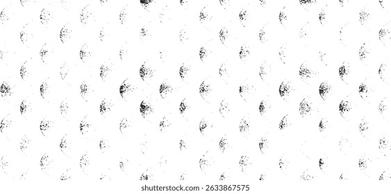 Textura monocromática compuesta por Elementos gráficos irregulares. Angustiado fondo grunge desigual. Ilustración vectorial Abstractas. Superposición para un efecto y profundidad interesantes. Aislado sobre fondo blanco.