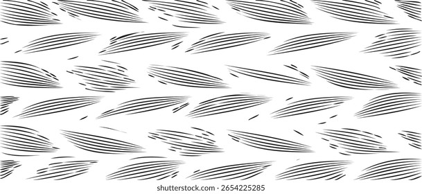 Textura monocromática composta por elementos gráficos irregulares. Fundo grunge irregular angustiado. Ilustração vetorial abstrata. Sobreposição para efeito e profundidade interessantes. Isolado no fundo branco.