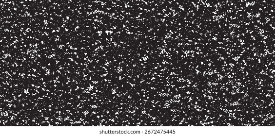 Textura monocromática composta por elementos gráficos irregulares. Fundo grunge irregular angustiado. Ilustração vetorial abstrata. Sobreposição para efeito e profundidade interessantes. Isolado no fundo branco.