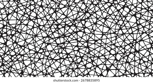 Textura monocromática compuesta por Elementos gráficos irregulares. Angustiado fondo grunge desigual. Ilustración vectorial Abstractas. Superposición para un efecto y profundidad interesantes. Aislado sobre fondo blanco.