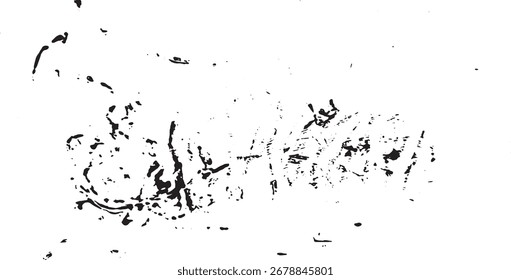 Textura monocromática compuesta por Elementos gráficos irregulares. Angustiado fondo grunge desigual. Ilustración vectorial Abstractas. Superposición para un efecto y profundidad interesantes. Aislado sobre fondo blanco.