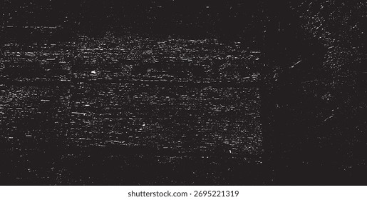Textura monocromática compuesta por Elementos gráficos irregulares. Angustiado fondo grunge desigual. Ilustración vectorial Abstractas. Superposición para un efecto y profundidad interesantes. Aislado sobre fondo blanco.