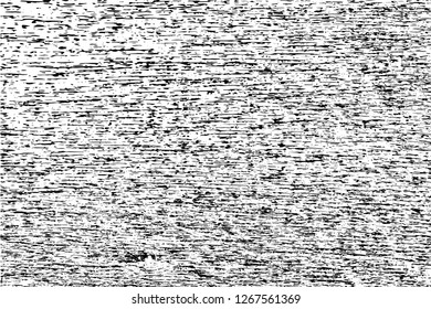 Monochrome texture of natural horizontal streaks of wooden board. Grunge background of a plywood wall. Overlay template for easy creation of dirty grunge effect. Vector EPS10 illustration