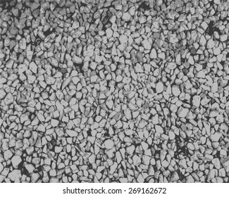 Monochrome texture of small stones for your design