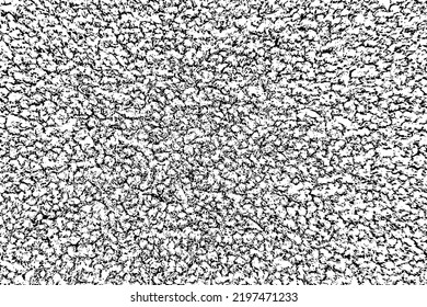 Monochrome texture of a soft carpet. Overlay template. Vector illustration