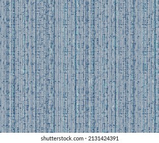 Monochrome texture stripes. Image includes a effect the digo blue background.Monochrome Distressed Canvas Textured Striped Seamless Pattern