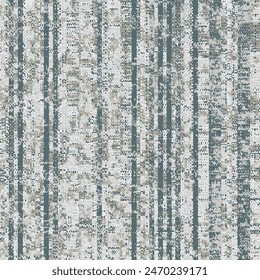 Monochrome texture stripes. Image includes a effect the gray, dark green, beige farmhouse background.Seamless striped decor.