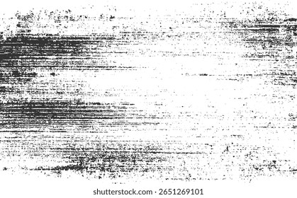 Um plano de fundo texturizado monocromático com densos traçados de pincel horizontal e manchas escuras dispersas.