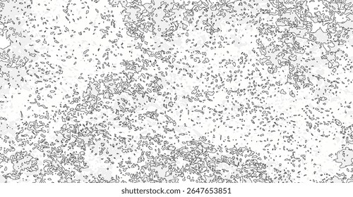 Monochrome textured background with dynamic specks and subtle shading evokes a sense of unique patterns, irregular shapes, and the interplay of light and shadow creating visual depth