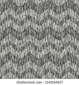 Monochrome Moiré Textured Chevron Pattern