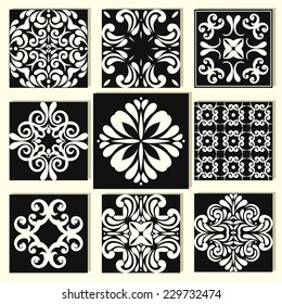 Monochrome tile collection