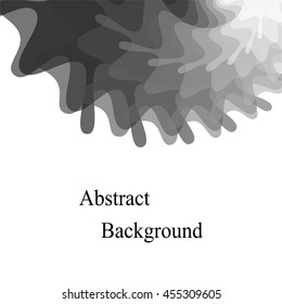 Monochrome Transparent Overlapping Stains Pattern. Template for Fliers, Banners, Badges, Posters, Stickers and Advertising Actions. Abstract Background. Vector Illustration