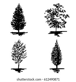 30,657 Pine tree line art Images, Stock Photos & Vectors | Shutterstock