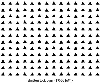 Monochrome triangle seamless pattern. Geometric background Vector
