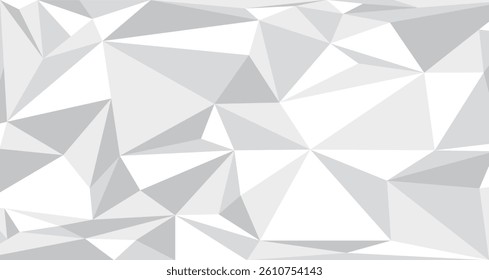 "Monochrome Triangular Abstract with Geometric Harmony"