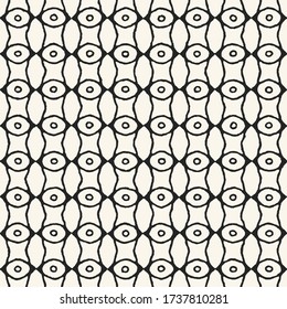 Monochrome Tribal Eye Grid Pattern