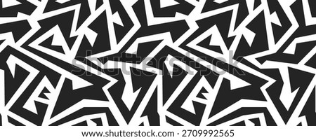monochrome tribal seamless pattern. vector
