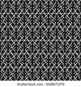 Monochrome tribal seamless texture. Eps 10 vector file.