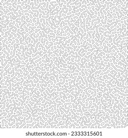 Fondo de reacción de giro monocromo. Patrón de difusión abstracta con formas caóticas. Ilustración vectorial.

Formatos vectores