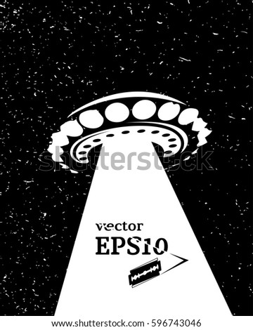 Monochrome UFO invasion