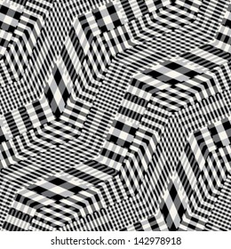 Monochrome Urban Textured Geometric Pattern