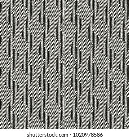 Monochrome Variegated Broken Striped Pattern