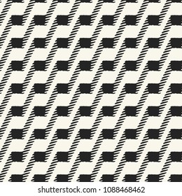 Monochrome Variegated Brushed Check Pattern