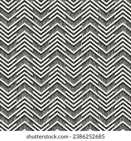 Patrón texturizado de chevron variado monocromo