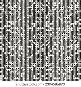 Monochrome Variegated Square Dot Textured Pattern